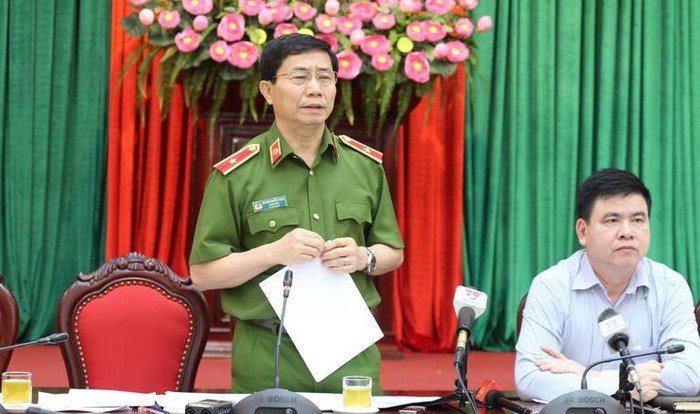 Giám đốc Sở Cảnh sát Phòng cháy chữa cháy Hà Nội- Thiếu tướng Hoàng Quốc Định (ảnh Trinh Phúc).