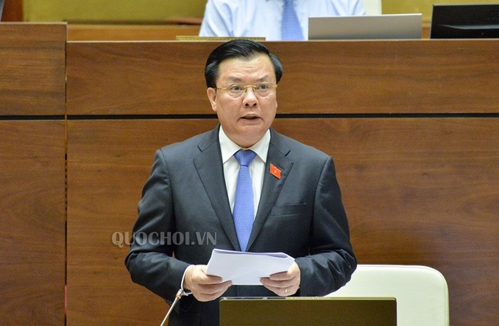 Bộ trưởng Bộ Tài chính Đinh Tiến Dũng (ảnh quochoi.vn).