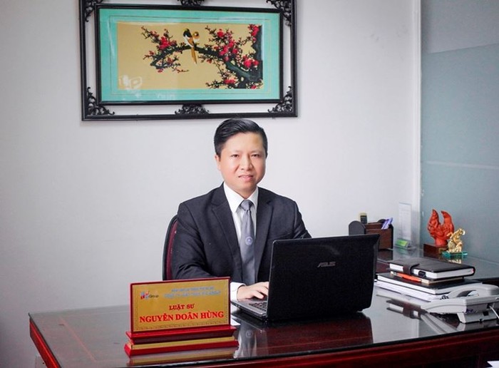 Luật sư Nguyễn Doãn Hùng (Giám đốc công ty Luật trách nhiệm hữu hạn HTC Việt Nam (Đoàn Luật sư thành phố Hà Nội) - ảnh Trinh Phúc.