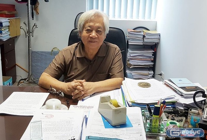 Giáo sư, tiến sĩ Phạm Tất Dong - Phó Chủ tịch Hội khuyến học Việt Nam (ảnh Thùy Linh).