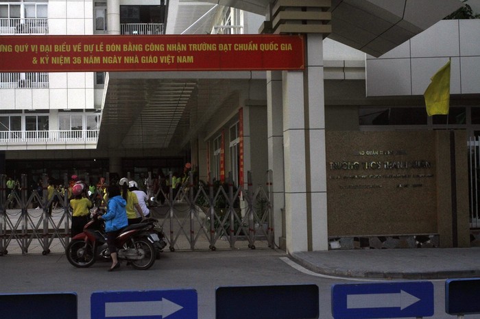 Trường Trung học cơ sở Thanh Xuân hiện vẫn chưa được công nhận là trường chất lượng cao (ảnh Trinh Phúc).