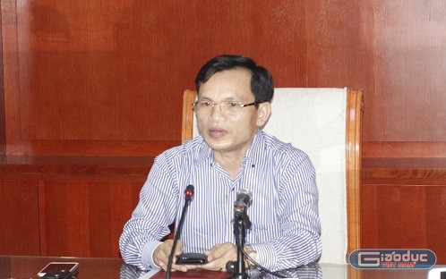 Ông Mai Văn Trinh, Cục trưởng Cục quản lý chất lượng của Bộ Giáo dục và Đào tạo (ảnh Trinh Phúc).