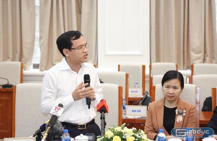 Ông Mai Văn Trinh, Cục trưởng Cục Quản lý chất lượng, Bộ Giáo dục và Đào tạo (ảnh Trinh Phúc).