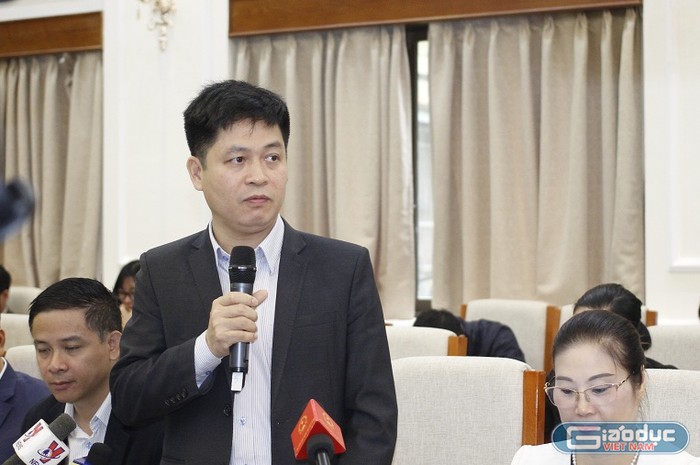 Ông Nguyễn Xuân Thành, Phó vụ trưởng Vụ Giáo dục Trung học, Bộ Giáo dục và Đào tạo (ảnh Trinh Phúc).
