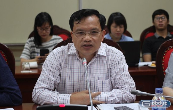 Ông Mai Văn Trinh Cục trưởng Cục Quản lý chất lượng, Bộ Giáo dục và Đào tạo (ảnh Thùy Linh).