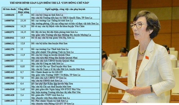 Sau khi nắm bắt thông tin từ báo chí đăng tải, Bà Bùi Thị An cho rằng, quá thảm hại, không còn gì để nói (ảnh chụp thông tin từ báo Tuổi trẻ và quốc hội.vn).