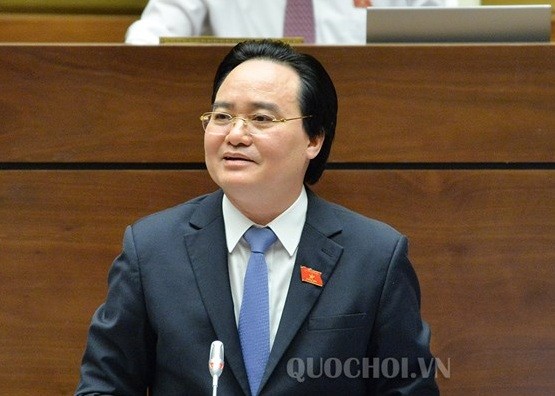 Bộ trưởng Bộ Giáo dục và Đào tạo Phùng Xuân Nhạ (ảnh quochoi.vn).