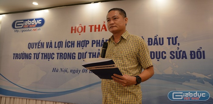 Ông Đào Ngọc Tước, Phó Tổng Biên tập Báo Điện tử Giáo dục Việt Nam (ảnh Tùng Dương).