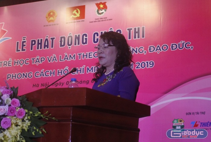 Thứ trưởng Bộ Giáo dục và Đào tạo Nguyễn Thị Nghĩa (ảnh Trinh Phúc).
