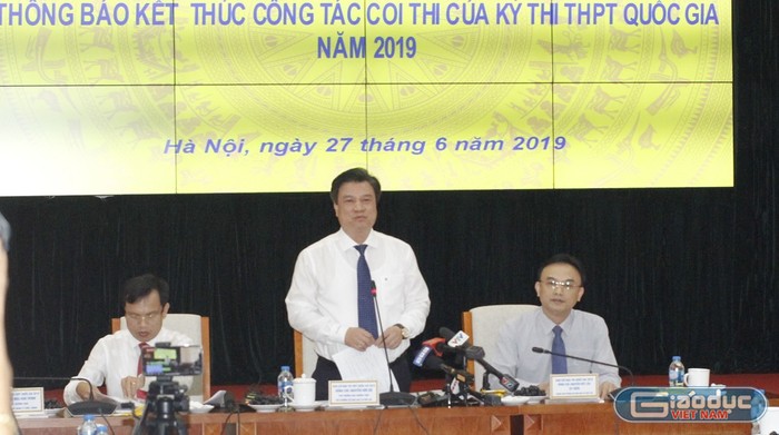 Buổi họp báo do Thứ trưởng Nguyễn Hữu Độ chủ trì (ảnh Trinh Phúc).