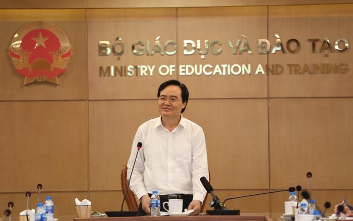 Bộ trưởng Phùng Xuân Nhạ phát biểu tại Tọa đàm (nguồn - Bộ Giáo dục và Đào tạo).