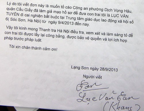 Hà Nội: Chủ tịch quận Cầu Giấy bị kiện vì vụ đưa người đi cai nghiện ảnh 2