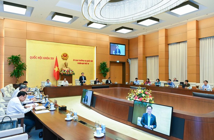 Toàn cảnh phiên bế mạc Phiên họp thứ 16 của Ủy ban Thường vụ Quốc hội tháng 10/2022. Ảnh: Cổng thông tin điện tử Quốc hội