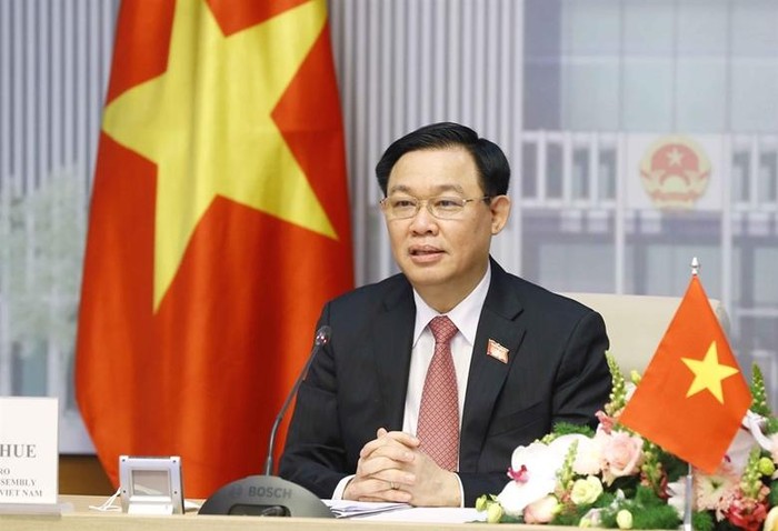 Chủ tịch Quốc hội Vương Đình Huệ. Ảnh: Báo điện tử Đảng Cộng sản Việt nam