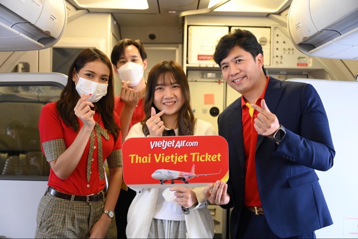 Chương trình rút thăm trúng vé bay dành cho hành khách trên chuyến bay từ Băng Cốc đến Đà Lạt