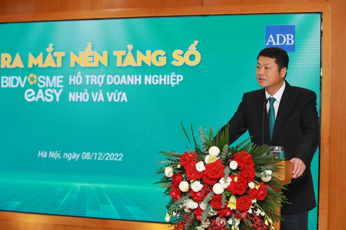 Ông Lê Ngọc Lâm - Tổng Giám đốc BIDV phát biểu tại sự kiện