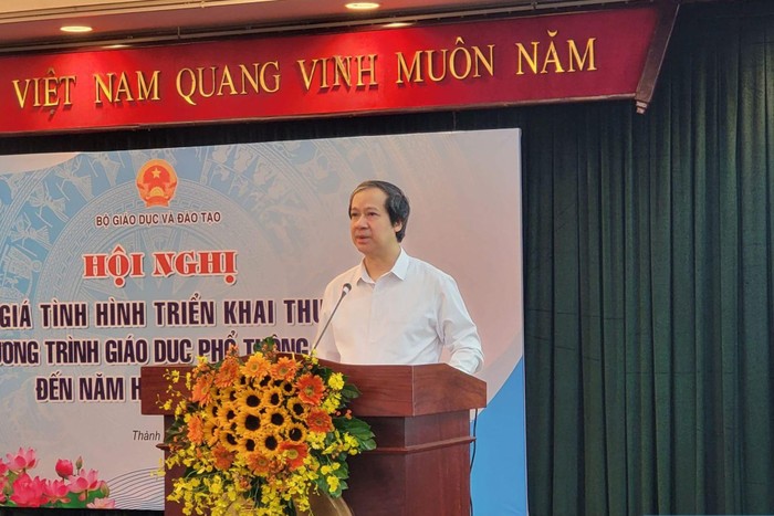 Bộ trưởng Bộ Giáo dục và Đào tạo Nguyễn Kim Sơn. (Ảnh: P.L)