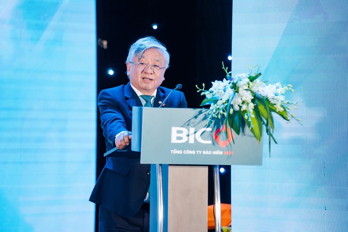 Ông Trần Xuân Hoàng – Chủ tịch Hội đồng Quản trị BIC phát biểu tại Hội nghị