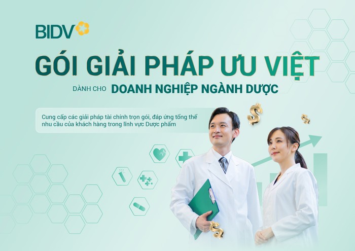 BIDV mang đến khách hàng giải pháp tài chính trọn gói, đáp ứng tổng thể nhu cầu của các doanh nghiệp, đại lý phân phối trong lĩnh vực dược phẩm.