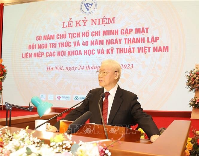 Tổng Bí thư Nguyễn Phú Trọng phát biểu. Ảnh: Trí Dũng/TTXVN