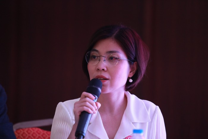 Tiến sĩ, Bác sĩ Nguyễn Thu Hương trao đổi tại Hội nghị khoa học &quot;Cập nhật Kiến thức trong chẩn đoán và điều trị ung thư vú&quot;
