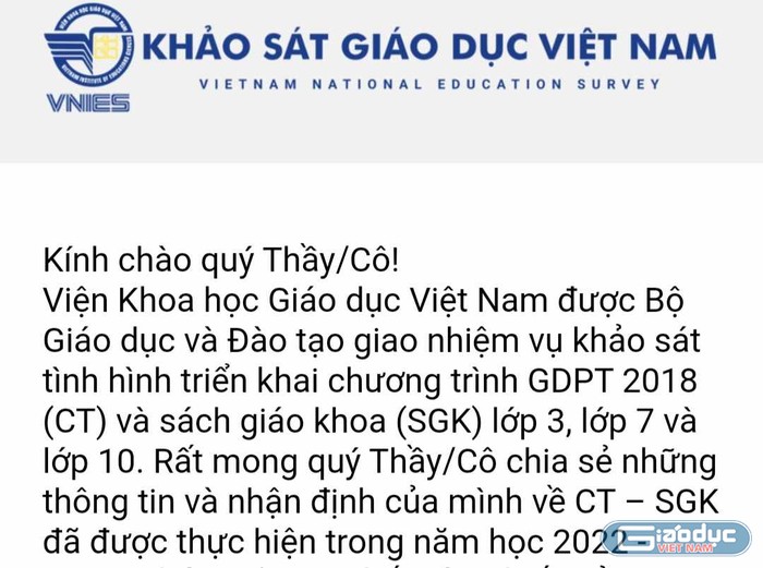 Viện Khoa học Giáo dục Việt Nam khảo sát tình hình triển khai Chương trình giáo dục phổ thông 2018. (Ảnh: Cao Nguyên)