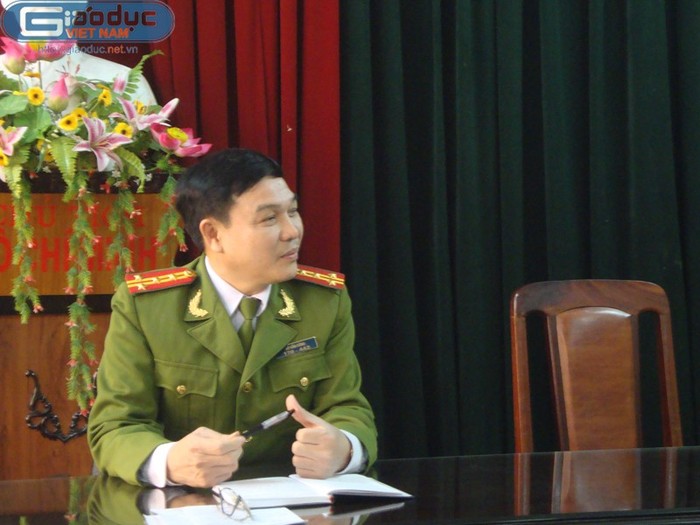 Đại tá Đỗ Văn Hùng - Trưởng phòng PC45 Công an tỉnh Thái Nguyên.