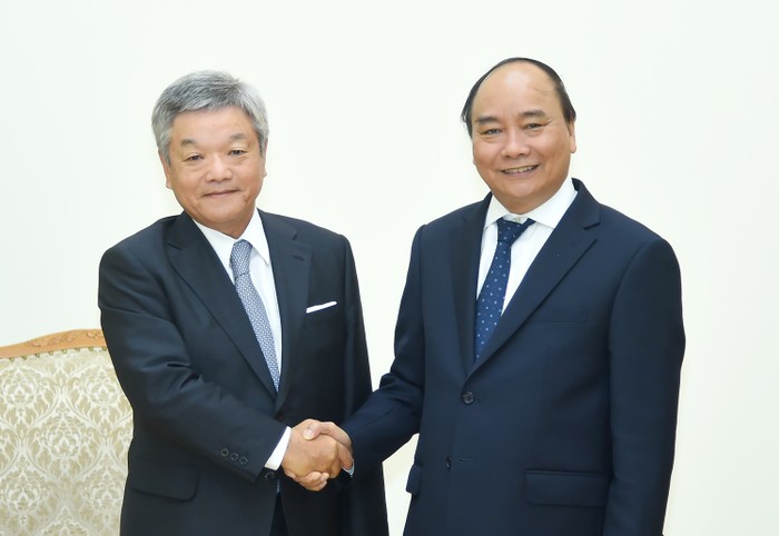 Thủ tướng Nguyễn Xuân Phúc hy vọng Nikkei sẽ tiếp tục đồng hành và cổ vũ cho sự phát triển của mối quan hệ hợp tác hữu nghị tốt đẹp giữa Việt Nam và Nhật Bản. Ảnh: VGP.