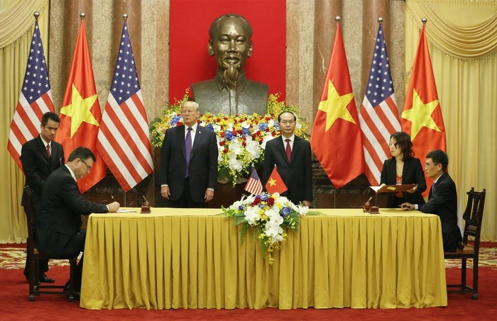 Tập đoàn Dầu khí Việt Nam ký kết với đối tác Hoa Kỳ. Ảnh: PVN