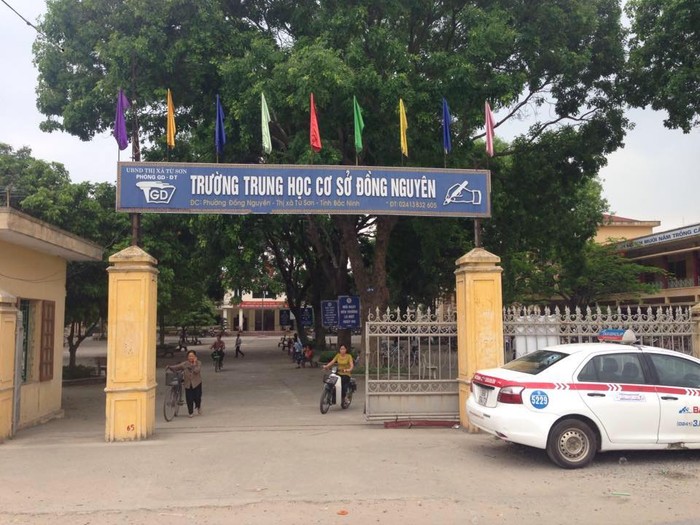 Hôm nay 13/3, học sinh Trường THCS Đồng Nguyên (Từ Sơn, Bắc Ninh) được nghỉ học vì các thầy cô giáo đi tham quan tại Hà Nội. Ảnh: FB Trường Đồng Nguyên.