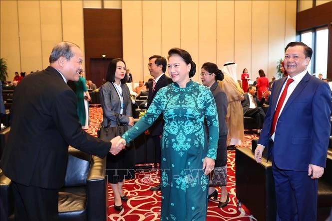 Chủ tịch Quốc hội Nguyễn Thị Kim Ngân và các đại biểu dự khai mạc Đại hội ASOSAI 14.