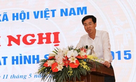 Ông Đào Việt Ánh yêu cầu toàn thể cán bộ công chức viên chức, người lao động của bảo hiểm xã hội Việt Nam cần nâng cao ý thức chủ động nghiên cứu, quán triệt Bộ luật Hình sự năm 2015.