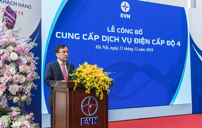 Chủ tịch Hội đồng thành viên EVN – ông Dương Quang Thành khẳng định, EVN sẽ đáp ứng mọi yêu cầu dịch vụ điện hợp pháp của khách hàng, đúng chất lượng, nội dung và thời gian công bố. Ảnh: EVN.