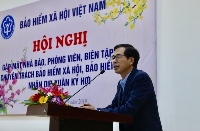 Ông Đào Việt Ánh - Phó Tổng giám đốc Bảo hiểm xã hội Việt Nam vui mừng cho biết, năm 2018 ngành Bảo hiểm xã hội hoàn thành toàn diện các chỉ tiêu, nhiệm vụ. Ảnh: BHXHVN.