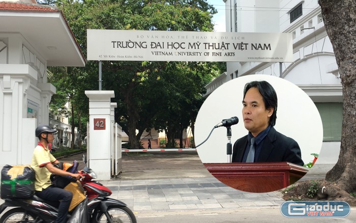 Ông Lê Văn Sửu, Hiệu trưởng Trường Đại học Mỹ thuật Việt Nam bị kỷ luật ở mức khiến trách. Ảnh: VP