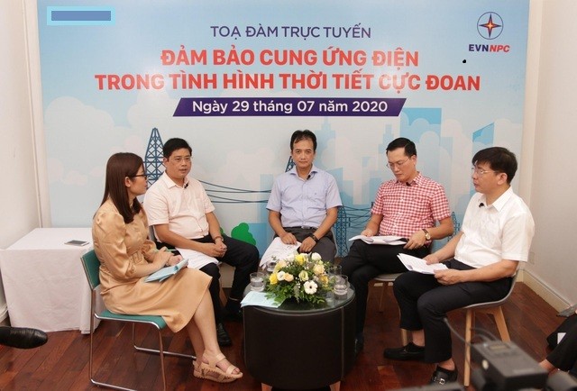 Ông Võ Quang Lâm, Phó Tổng giám đốc EVN chia sẻ tại tọa đàm trực tuyến: “Đảm bảo cung ứng điện trong tình hình thời tiết cực đoan”.
