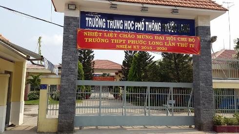Trường THPT Phước Long, Q.9, TP.HCM (ảnh: T.Q)