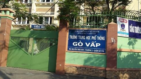 Trường THPT Gò Vấp, đường Nguyễn Thái Sơn, quận Gò Vấp (ảnh: T.Q)