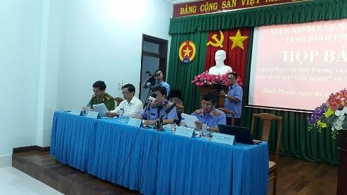 Các cơ quan tố tụng của tỉnh Bình Phước tham gia cung cấp thông tin vụ thảm sát (ảnh: P.L)