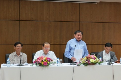Thứ trưởng Bùi Văn Ga họp với lãnh đạo các trường đại học thuộc khu vực phía Nam (Ảnh: P.L)