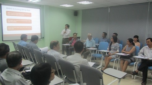 Buổi gặp mặt các cổ đông của Hội đồng quản trị trường ĐH Hoa Sen được bầu ngày 2/8/2014 (ảnh: P.L)