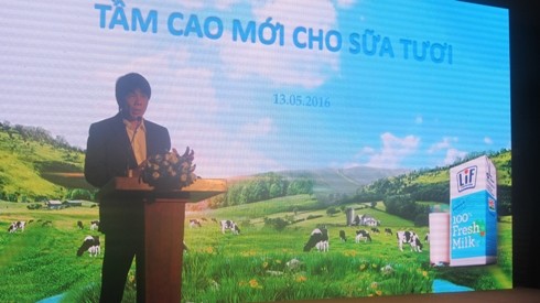 Tổng Giám đốc IDP Trần Bảo Minh: Sữa tươi LIF là 100% nguyên chất đến từ Úc (ảnh: P.L).