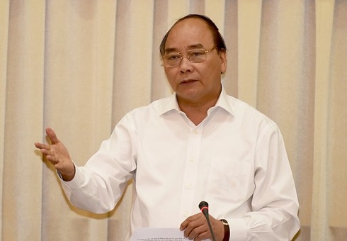 Thủ tướng Chính phủ Nguyễn Xuân Phúc phát biểu kết luận buổi làm việc chiều 27/6 (ảnh: VGP)