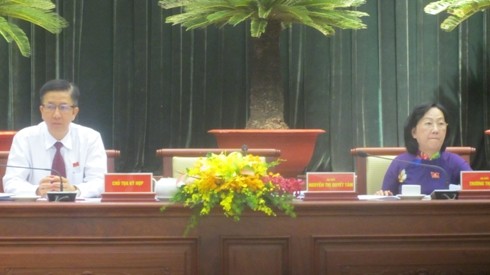 Hai Phó Chủ tịch HĐND TP.Hồ Chí Minh vừa được các đại biểu khóa IX bầu sáng 28/6 (ảnh: P.L)