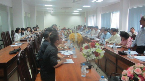 Buổi giám sát về dạy thêm học thêm của Ban Văn hoa HĐND TP.Hồ Chí Minh tại quận 3 chiều 23/8 (ảnh: P.L)