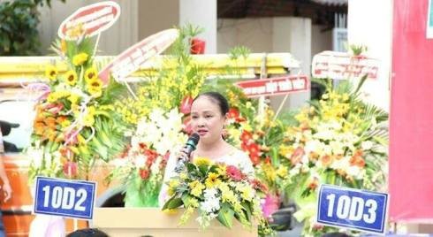 Cô Nguyễn Thị Thu Cúc - Hiệu trưởng Trường trung học phổ thông Gia Định (ảnh: nhân vật cung cấp)