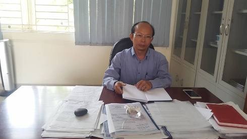 Thầy Phạm Văn Nghĩa - Hiệu trưởng Trường trung học phổ thông Thủ Thiêm, quận 2 (ảnh: P.L)