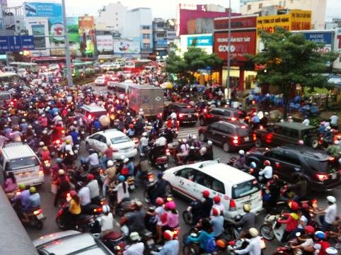 Chủ tịch HĐND TP.Hồ Chí Minh cho rằng, ùn tắc giao thông của thành phố ngày càng nghiêm trọng (ảnh: P.L)