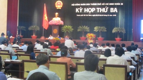 Kỳ họp lần thứ 3 của HĐND TP.Hồ Chí Minh khóa IX sẽ diễn ra đến hết ngày 9/12 (ảnh: P.L)