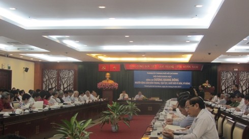 Toàn cảnh buổi hội thảo khoa học vừa được tổ chức sáng ngày 28/4 ở Thành phố Hồ Chí Minh (ảnh: P.L)